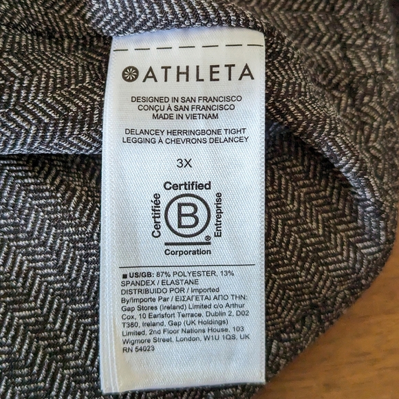 Athleta 3x Delancey Herringbone Leggings - Picture 2 of 5